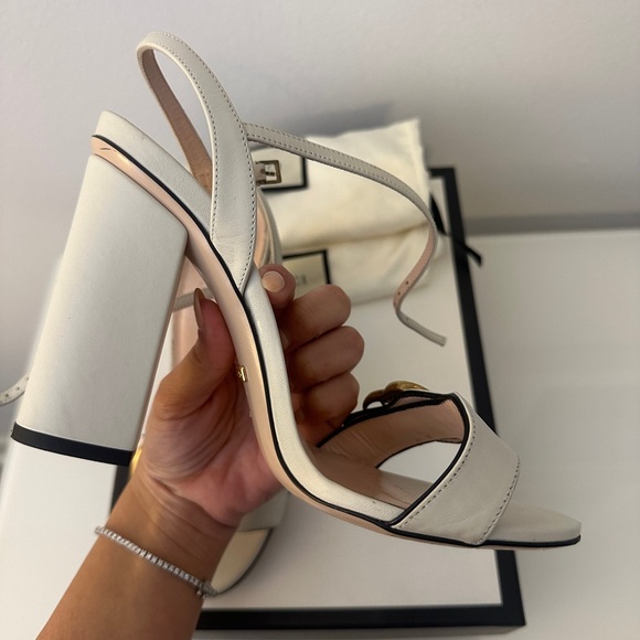Gucci Marmont White Heels - Picture 7 of 16